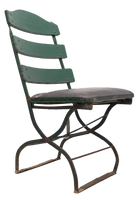 Original Seat from Navin Field, Briggs/Tiger Stadium Foldable Box Seat Green