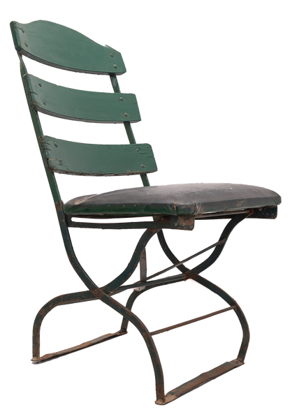 Original Seat from Navin Field, Briggs/Tiger Stadium Foldable Box Seat Green