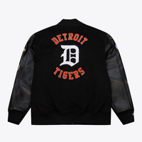 Detroit Tigers Black Out Collection Varsity Jacket Vintage Logo