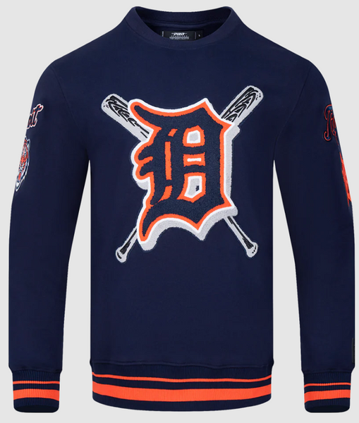 MLB DETROIT TIGERS MASHUP MEN'S RIB CREWNECK