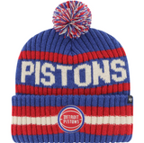 Detroit Pistons Royal Bering Cuff Knit w/Pom
