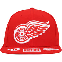 Detroit Red Wings Mitchell & Ness Red Vintage Hat Trick Snapback Hat