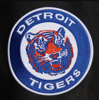 Detroit Tigers Black Out Collection Varsity Jacket Vintage Logo