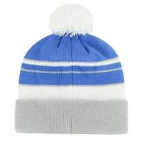 Youth Detroit Lions Blue Raz Peewee Cuff Knit Hat w/Pom