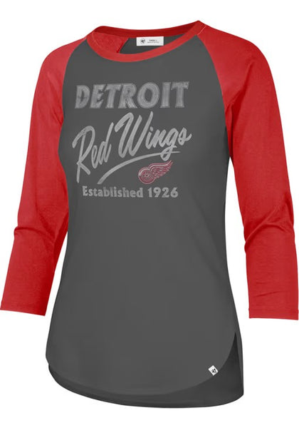 Detroit Red Wings Women's High Rise Frankie Raglan Top