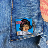 Aretha Franklin Respect Pin