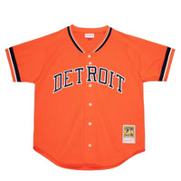 Detroit Tigers Kirk Gibson Orange Cooperstown Collection Mesh BP Button-Up Jersey