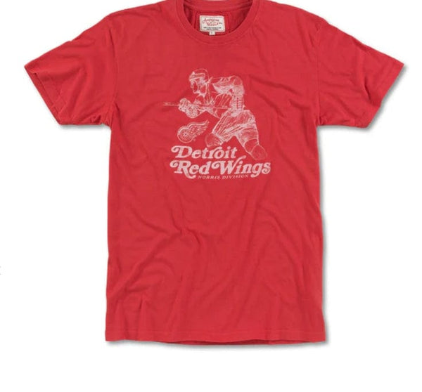 American Needle T-Shirt Vintage Fade Brass Tacks 2 Detroit Red Wings