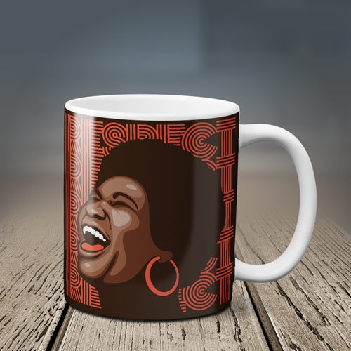 Aretha Franklin Hoops Coffee Mug