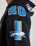 Barry Sanders Black Detroit Lions Maxxed Out Full-Zip Hoodie