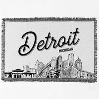 Benoit's Design Co. Detroit Michigan City Blanket