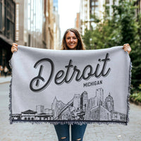 Benoit's Design Co. Detroit Michigan City Blanket