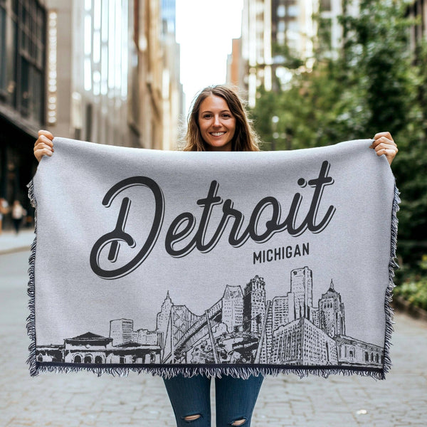 Benoit's Design Co. Detroit Michigan City Blanket