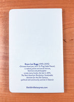 Blackbird Letterpress notebook Grace Lee Boggs notebook 61440257