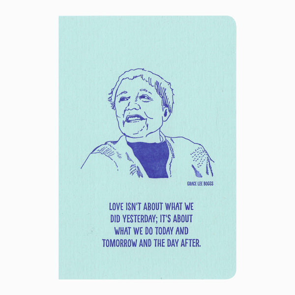 Blackbird Letterpress notebook Grace Lee Boggs notebook 61440257