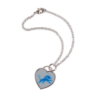 Detroit Lions Heart Bracelet