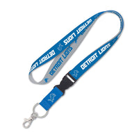 Detroit Lions Lanyard with Detachable Buckle 1"