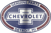 Chevrolet Parts Oval Sign