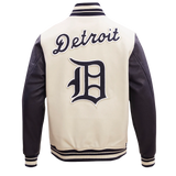 MLB Detroit Tigers Retro Classic Men's Rib Wool Varsity Jacket