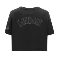 NFL Detroit Lions Triple Black Women's Single Jersey Boxy Tee