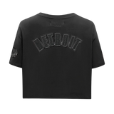 NFL Detroit Lions Triple Black Women's Single Jersey Boxy Tee