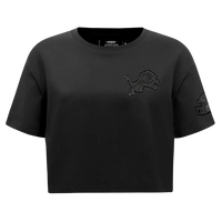NFL Detroit Lions Triple Black Women's Single Jersey Boxy Tee