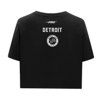 Women's Detroit Lions Pearls Women's Single Jersey Boxy Tee