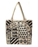 CYBEROPTIX Bag Detroit Historical Museum Manhole Cover Print Tote Bag, Heavy Cotton Canvas