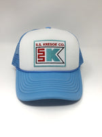 CYBEROPTIX Hat Kresge Logo Foam Trucker Patch Hat - Sky Blue 00778497