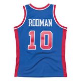 Dennis Rodman Blue Detroit Pistons 1988/89 Hardwood Classics Swingman Player Jersey