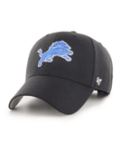 Detroit Historical Society '47 Brand Detroit Lions MVP Adjustable Cap - Black w/ Velcro Strap 192915140770