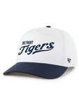 Detroit Historical Society '47 Brand Detroit Tigers Two Tone Wordmark Hitch Adjustable Hat - White 199541017483