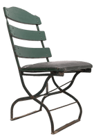 Detroit Historical Society Stadium Original Seat from Navin Field, Briggs/Tiger Stadium Foldable Box Seat Green