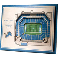 NFL DETROIT Lions 3D STADIUMVIEWS - Ford Field