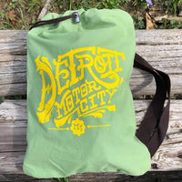 Detroit Shirt Company Backpack Detroit Motor City Vintage Font Cinch Backpack