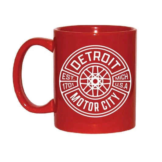 Detroit Shirt Company Mug Detroit Spokes Red Mug 58945537