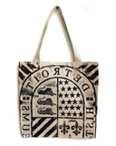Detroit Historical Museum Manhole Cover Print Tote Bag, Natural Cotton Canva - Detroit Historical Society