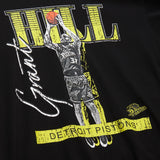 HW Neon Pop Player SS Tee Vintage Logo Detroit Pistons Grant Hill