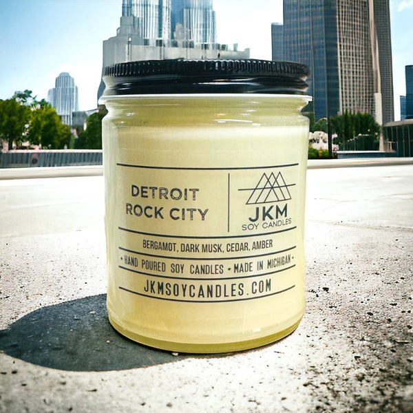 JKM Soy Candles Candle Detroit Rock City - Michigan Collection 22510081