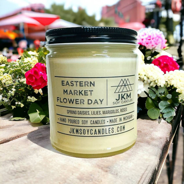 JKM Soy Candles Candle Eastern Market Flower Day - Michigan Collection 22247937