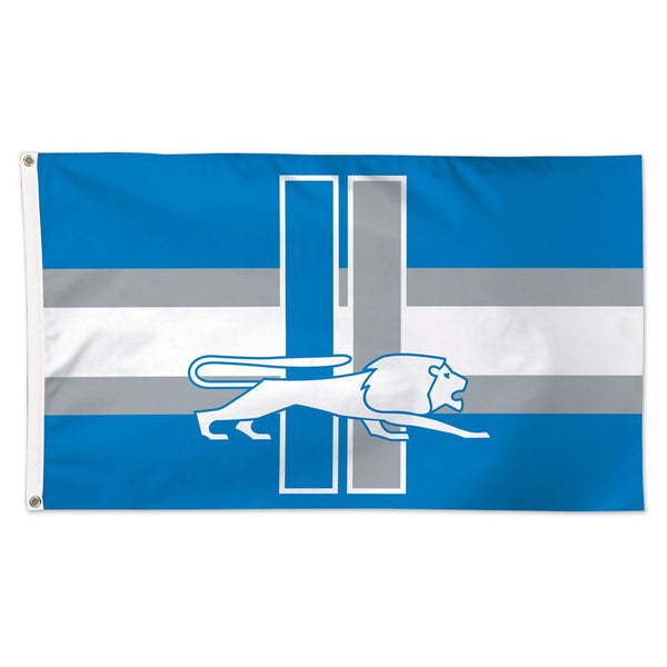 Detroit Lions / Classic Logo Retro Flag