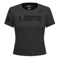 NFL Detroit Lions Triple Black Women's Slim Fit Tee