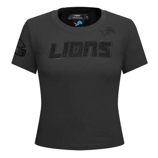 NFL Detroit Lions Triple Black Women's Slim Fit Tee