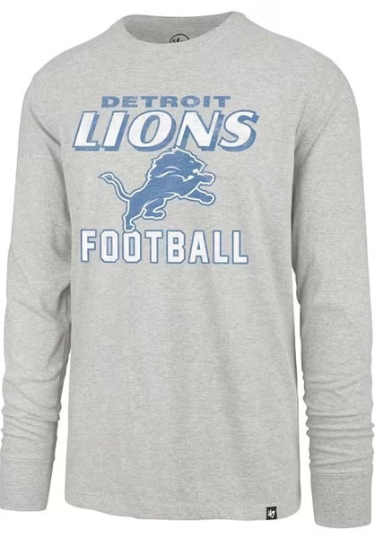 '47 Detroit Lions Grey Dozer Franklin Long Sleeve Shirt