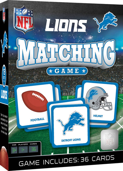 Masterpieces Puzzles Toy Detroit Lions Matching Game 705988011320