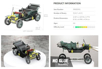 Metal Earth 1908 Ford Model T vehicle - Dark Green