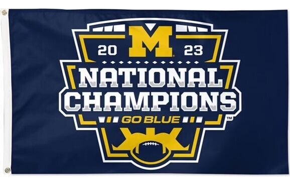 University of Michigan Wolverines National Champions flag