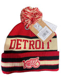 Mitchell & Ness Detroit Red Wings 100 anniversary NHL cuff pin knit hat by Mitchell & Ness