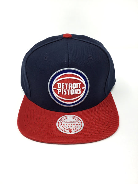 Mitchell & Ness Hat Detroit Pistons Core Basic Navy/Red Snapback 697589725686