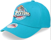 Mitchell & Ness Hat Detroit Pistons Ground 2.0 Teal Snapback 195563837924
